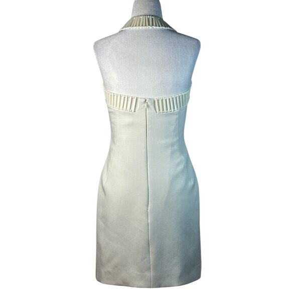 CULT GAIA Serafina Dress in Off White 0 New Womens Mini Halter Beaded - Picture 7 of 15